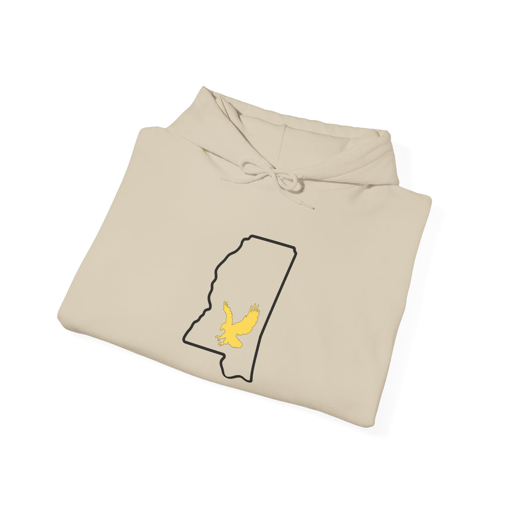 Black & Gold Football Hoodie — College Team Fan Pullover