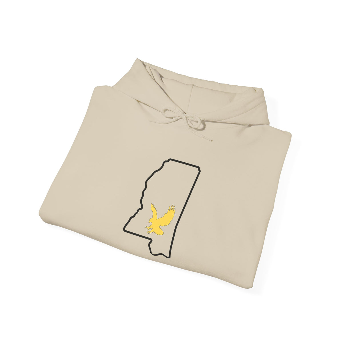 Black & Gold Football Hoodie — College Team Fan Pullover