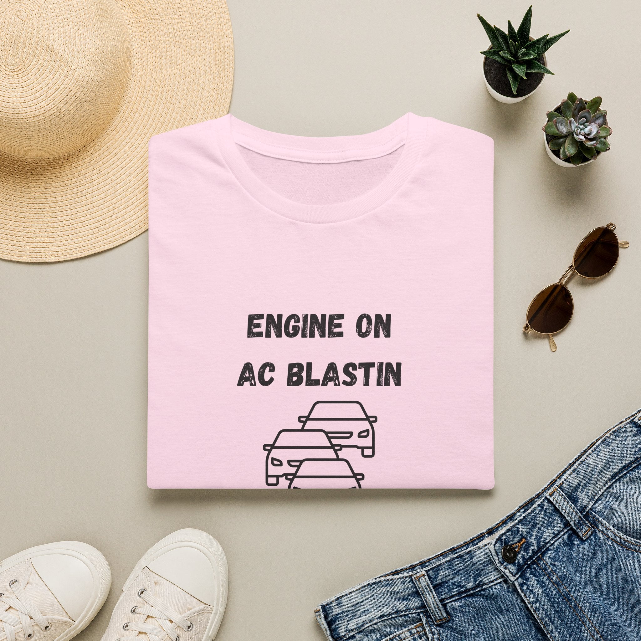 Engine On, AC Blastin, Sanity Hangin by a Thread- Car Rider Line