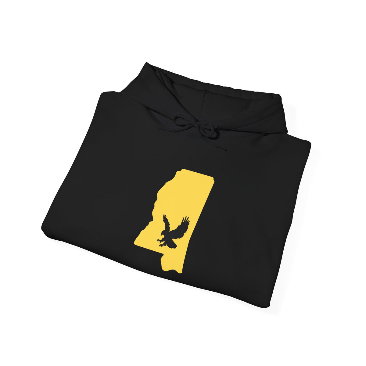 Black & Gold Football Hoodie — College Team Fan Pullover