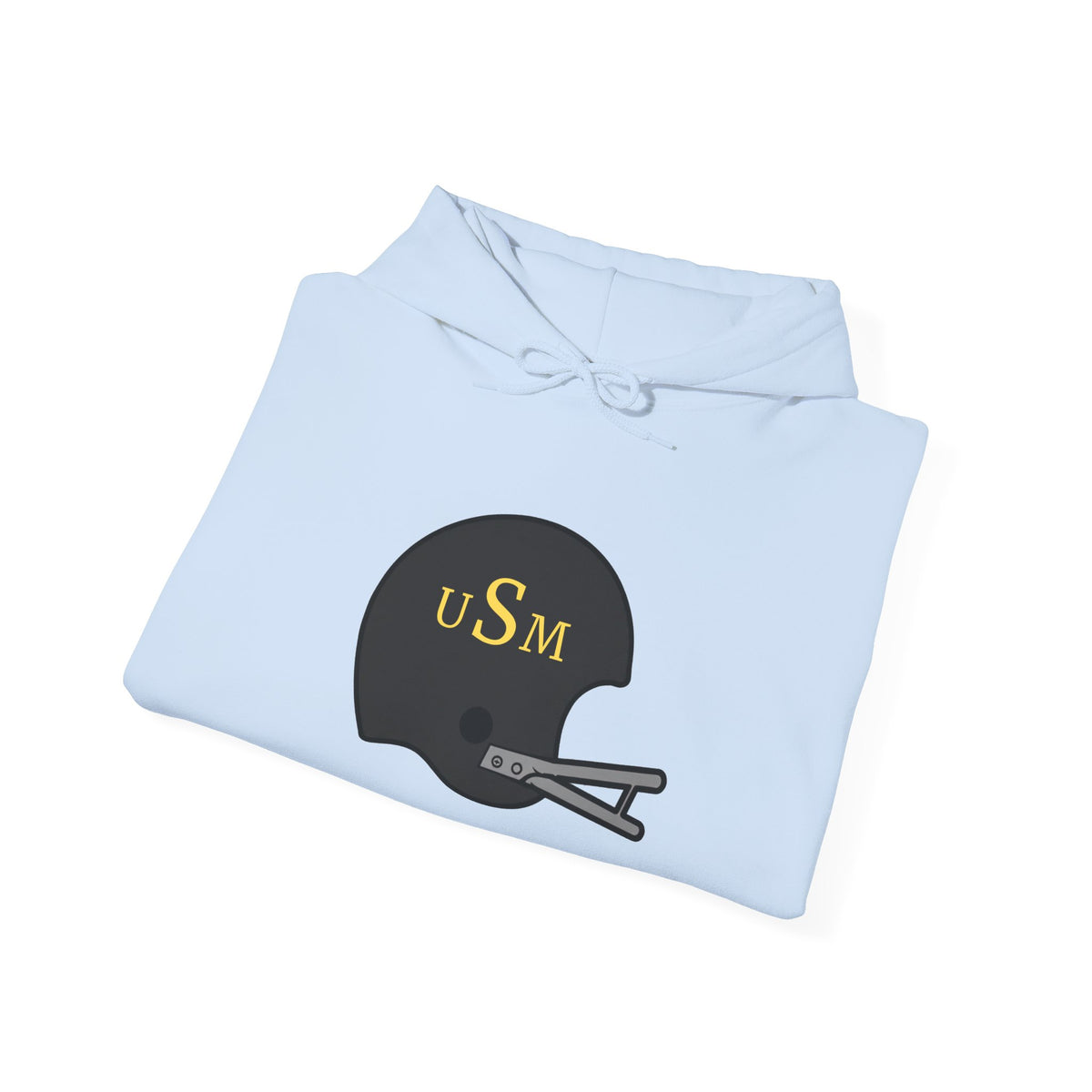 Black & Gold Football Hoodie — College Team Fan Pullover