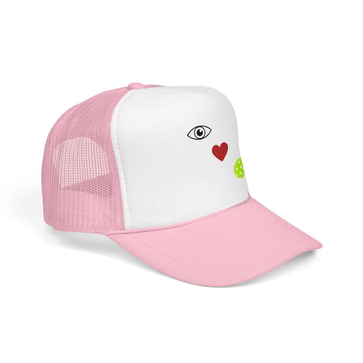 Eye Love Pickleball Foam Cap