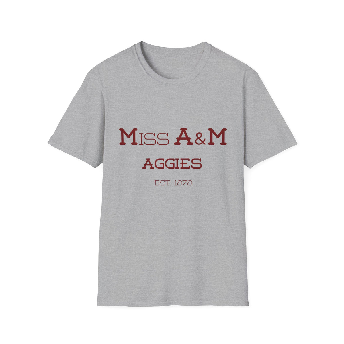 Maroon & White- Miss. A&M Aggies T-Shirt