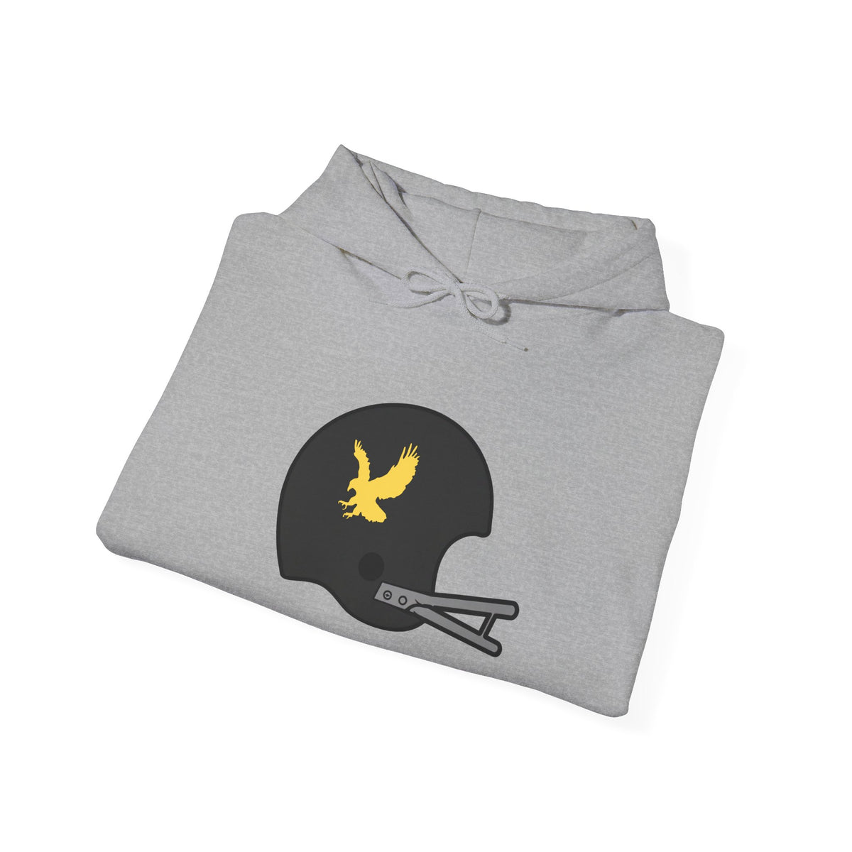 Black & Gold Football Hoodie — College Team Fan Pullover