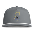 Black & Gold- MS Outline- Sunwashed Rope Cap
