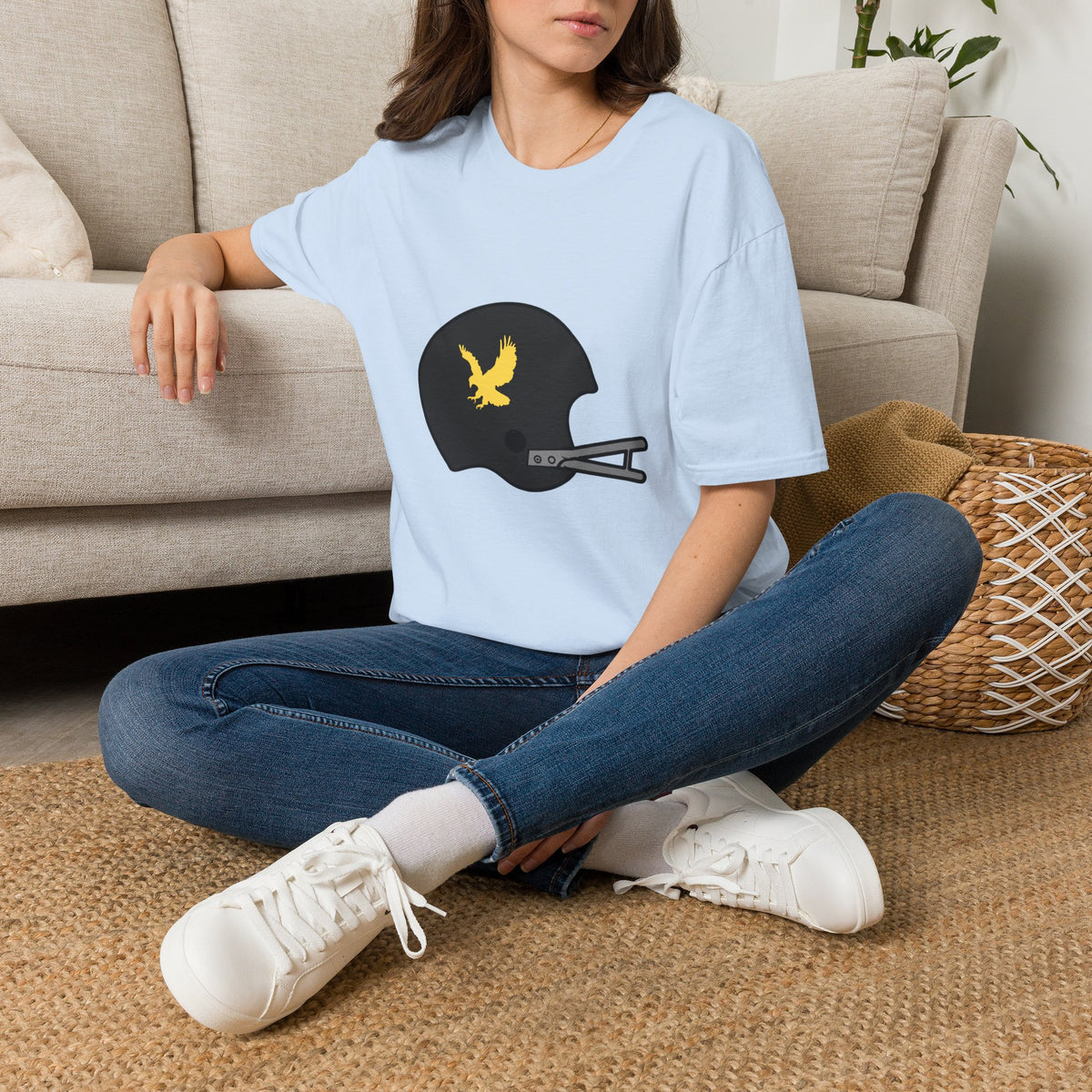 Black & Gold Vintage Helmet T-Shirt