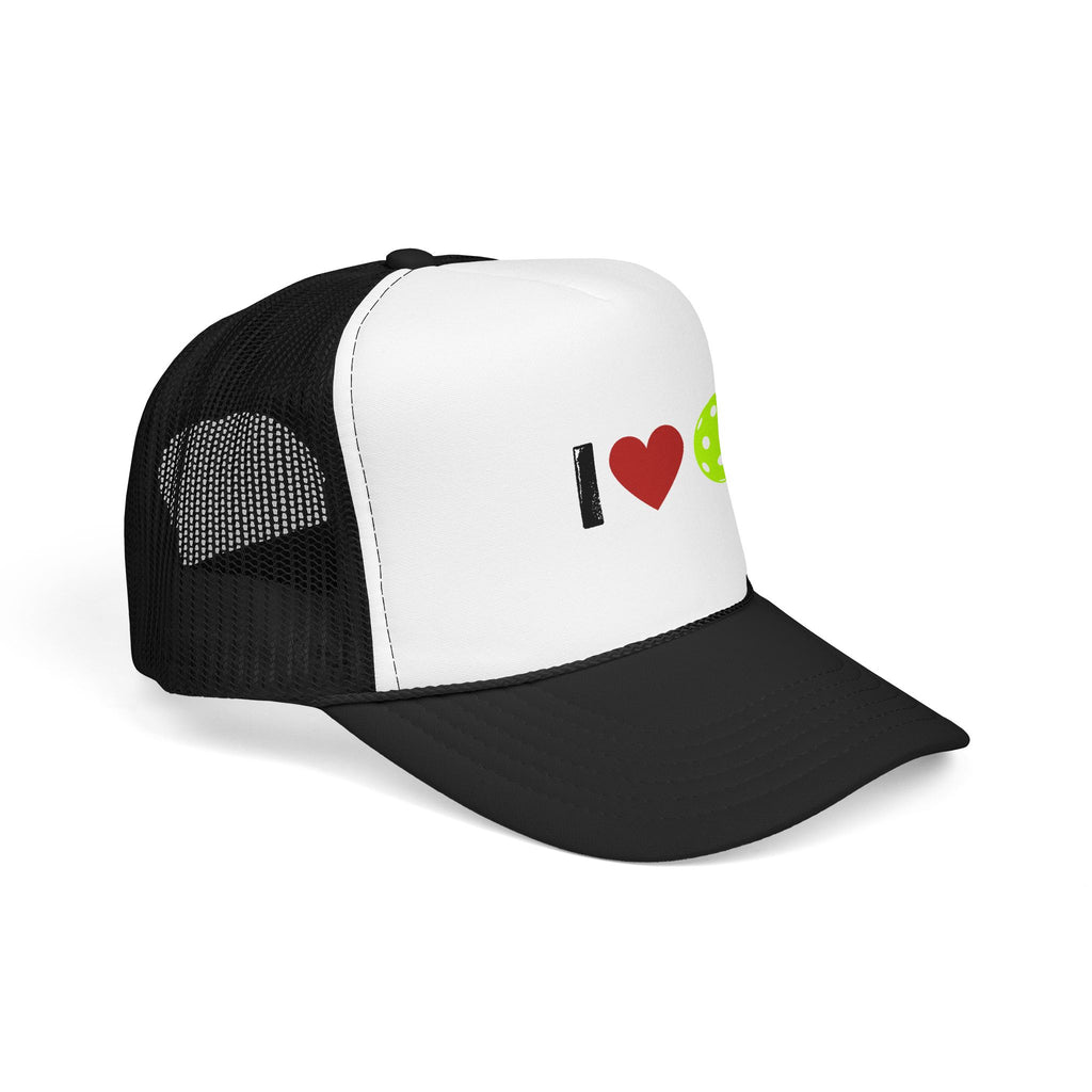 I Love Pickleball Foam Trucker Hat