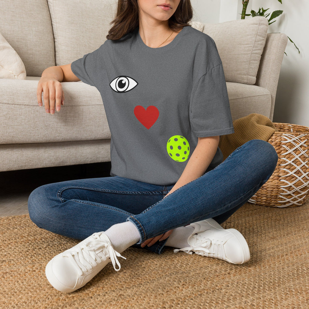 Eye Love Pickleball- Diagonal