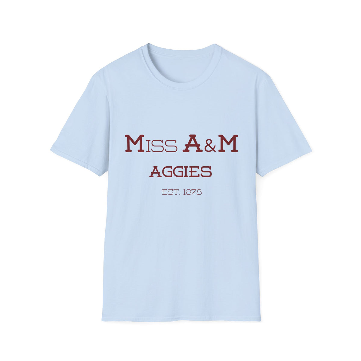 Maroon & White- Miss. A&M Aggies T-Shirt