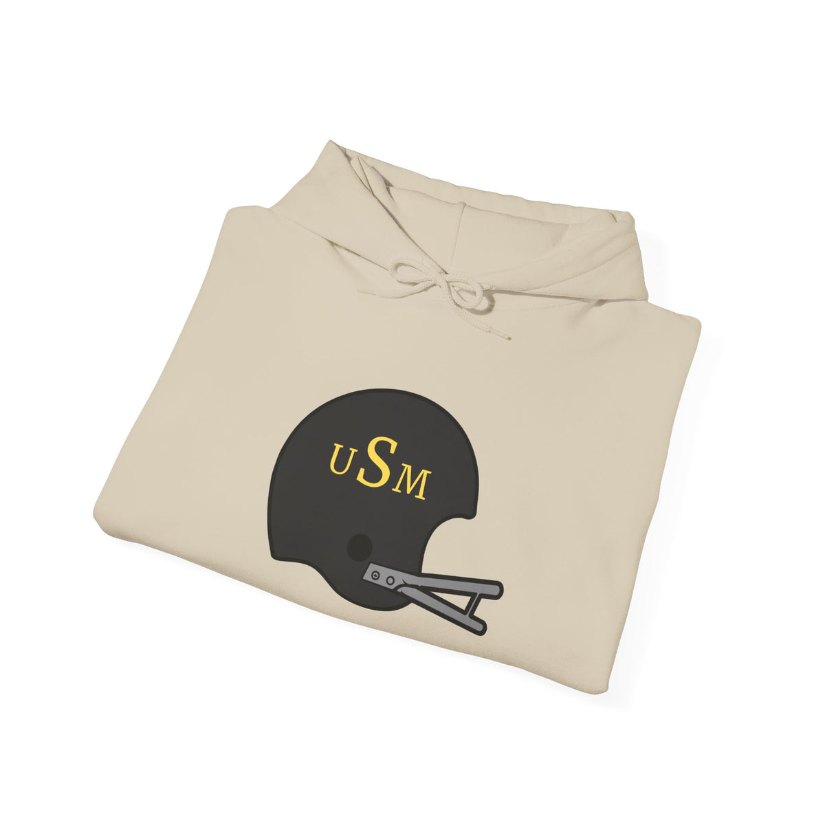 Black & Gold Football Hoodie — College Team Fan Pullover