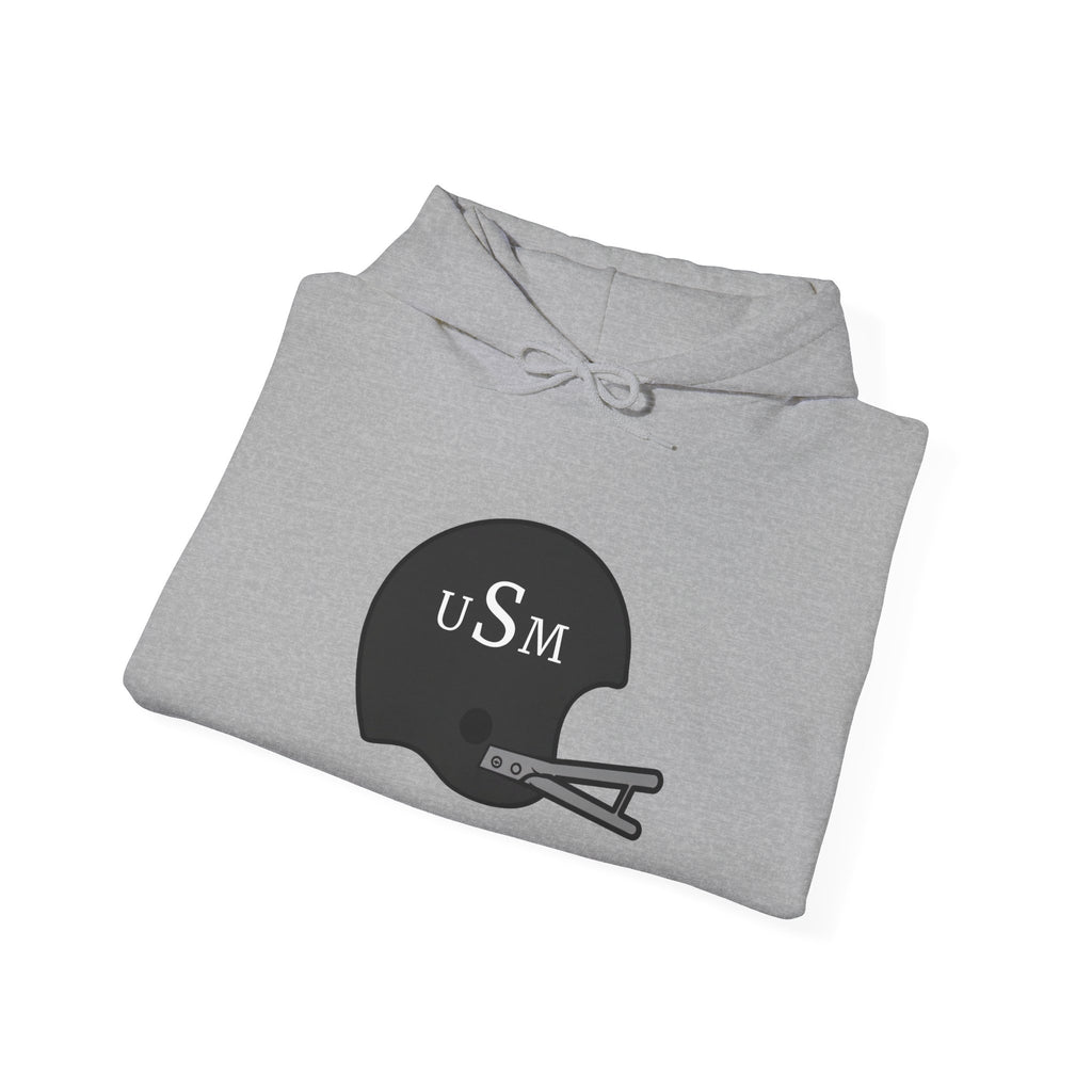 Black & Gold Football Hoodie — College Team Fan Pullover