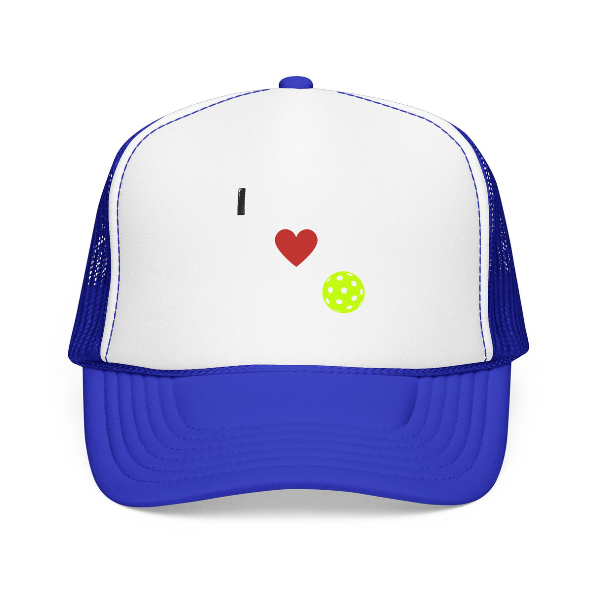 I Love Pickleball Foam Trucker Hat