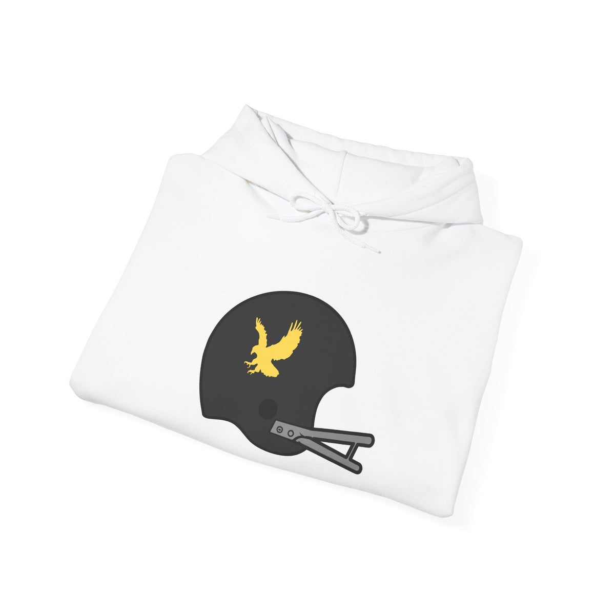 Black & Gold Football Hoodie — College Team Fan Pullover