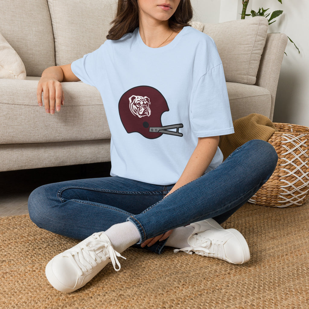 Maroon & White Vintage Helmet- Maroon