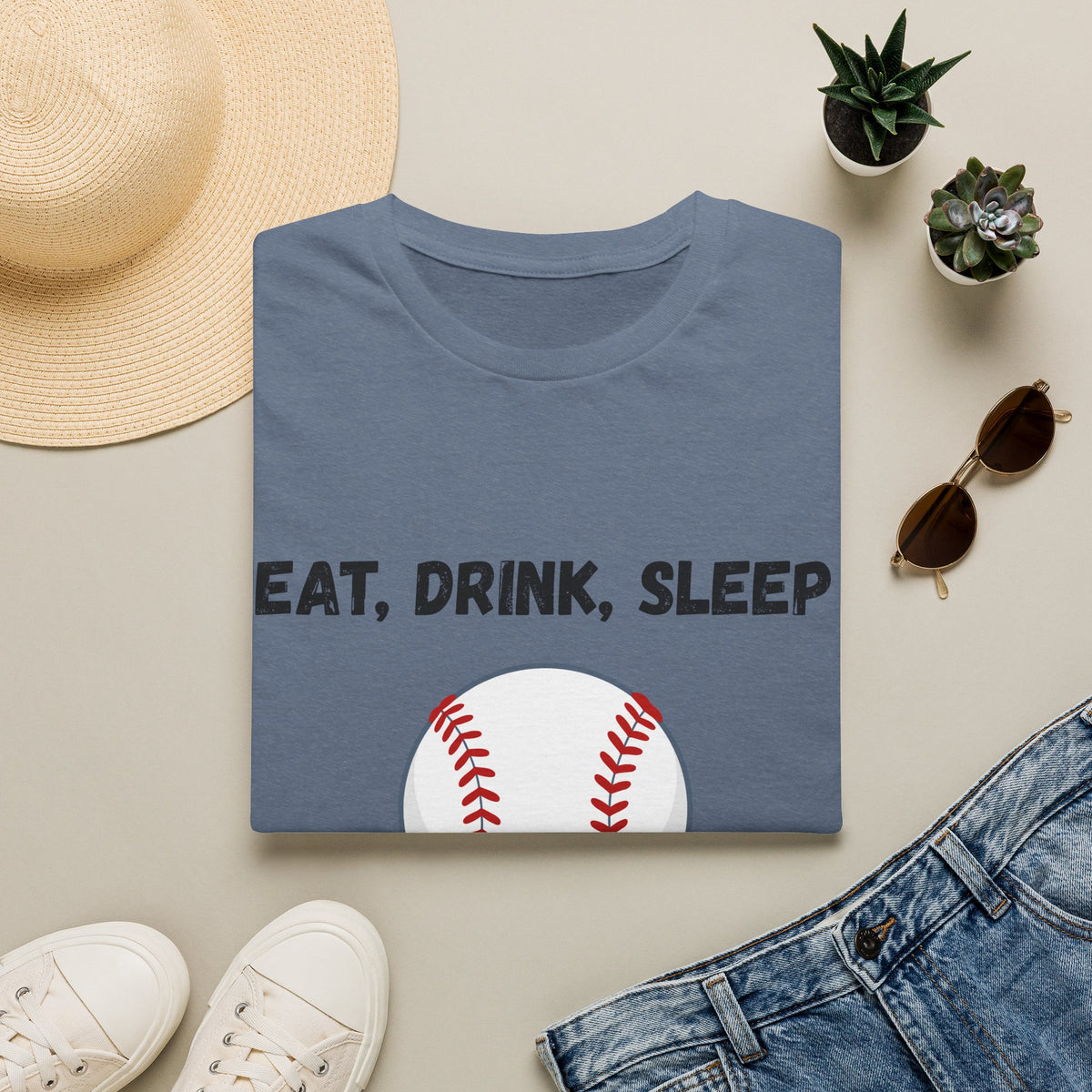 Eat, Drink, Sleep Play Baseball T-Shirt
