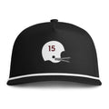Maroon & White #15- Sunwashed Rope Cap
