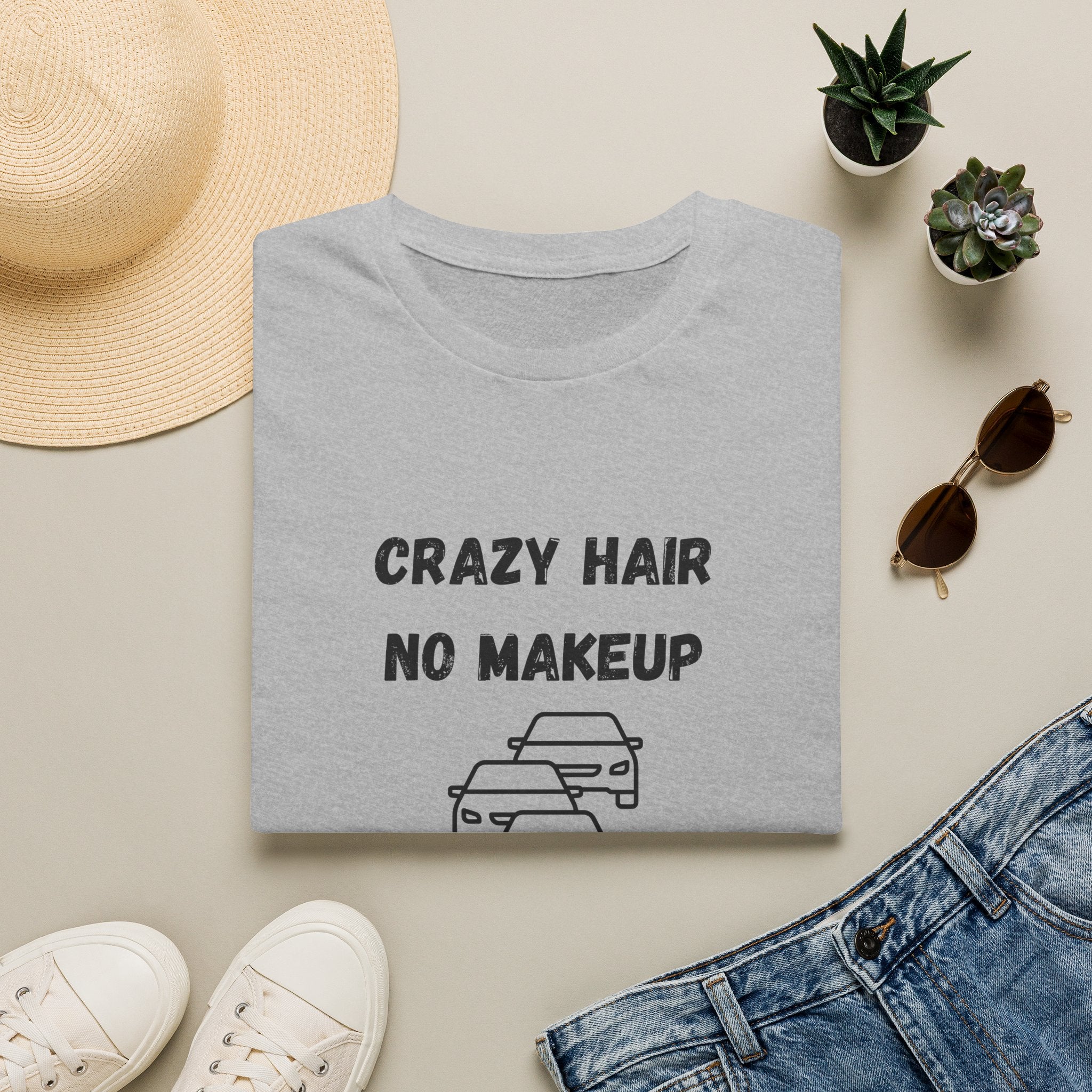 Crazy Hair, No Makeup, No Craps Given- Car Rider Line