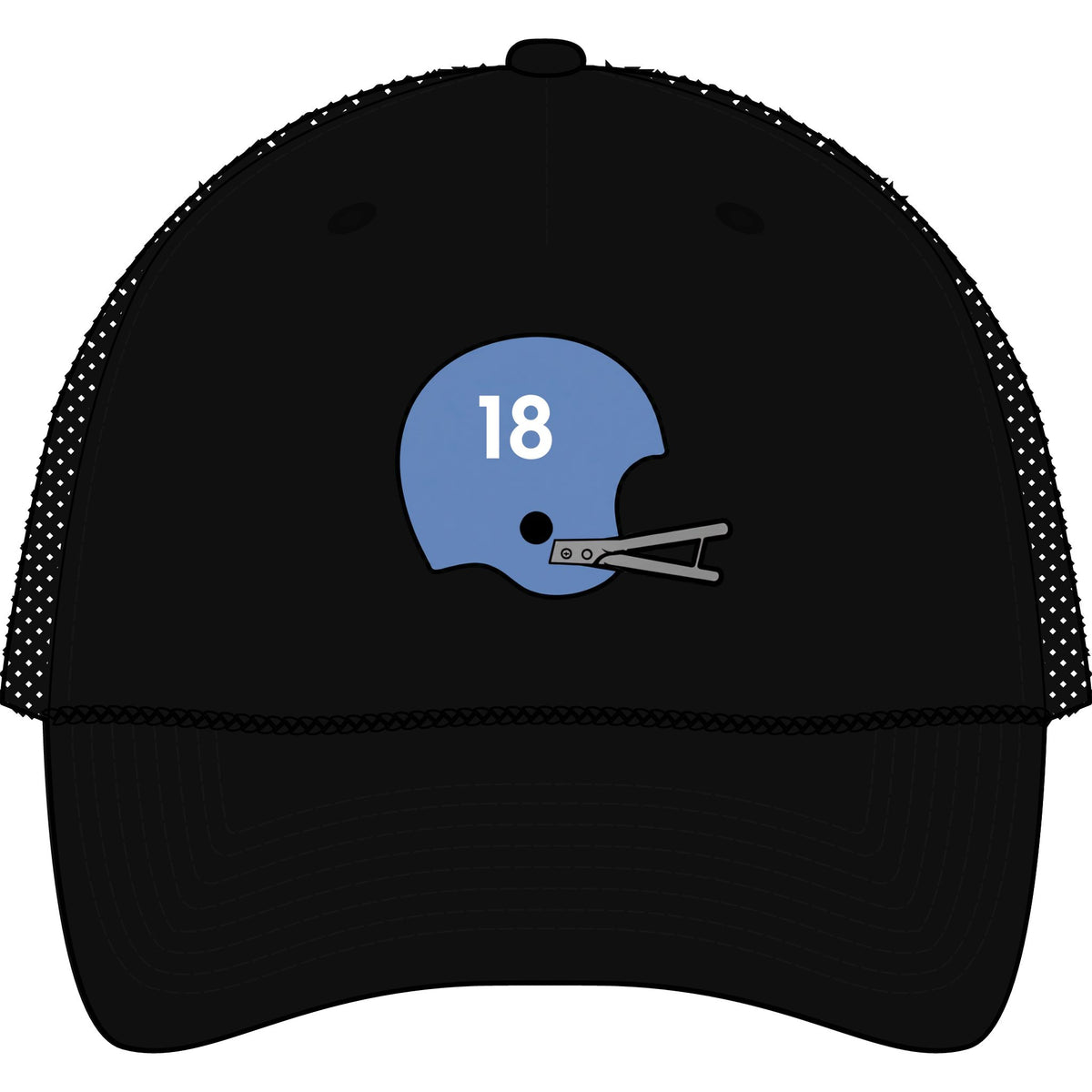 Miss. #18 Helmet- Five-Panel Trucker Rope Cap