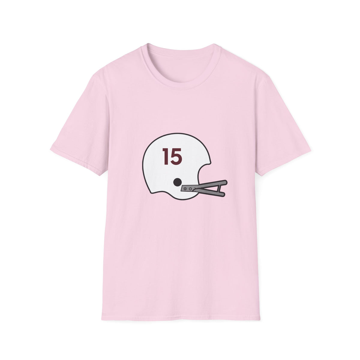 Maroon & White #15 Vintage Helmet- White