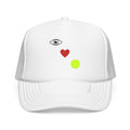 Eye Love Pickleball Foam Cap