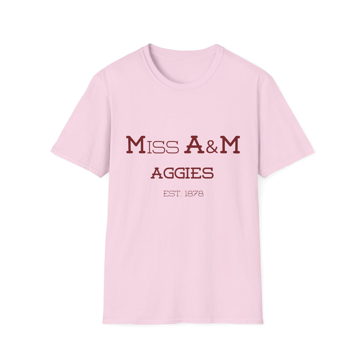 Maroon & White- Miss. A&M Aggies T-Shirt