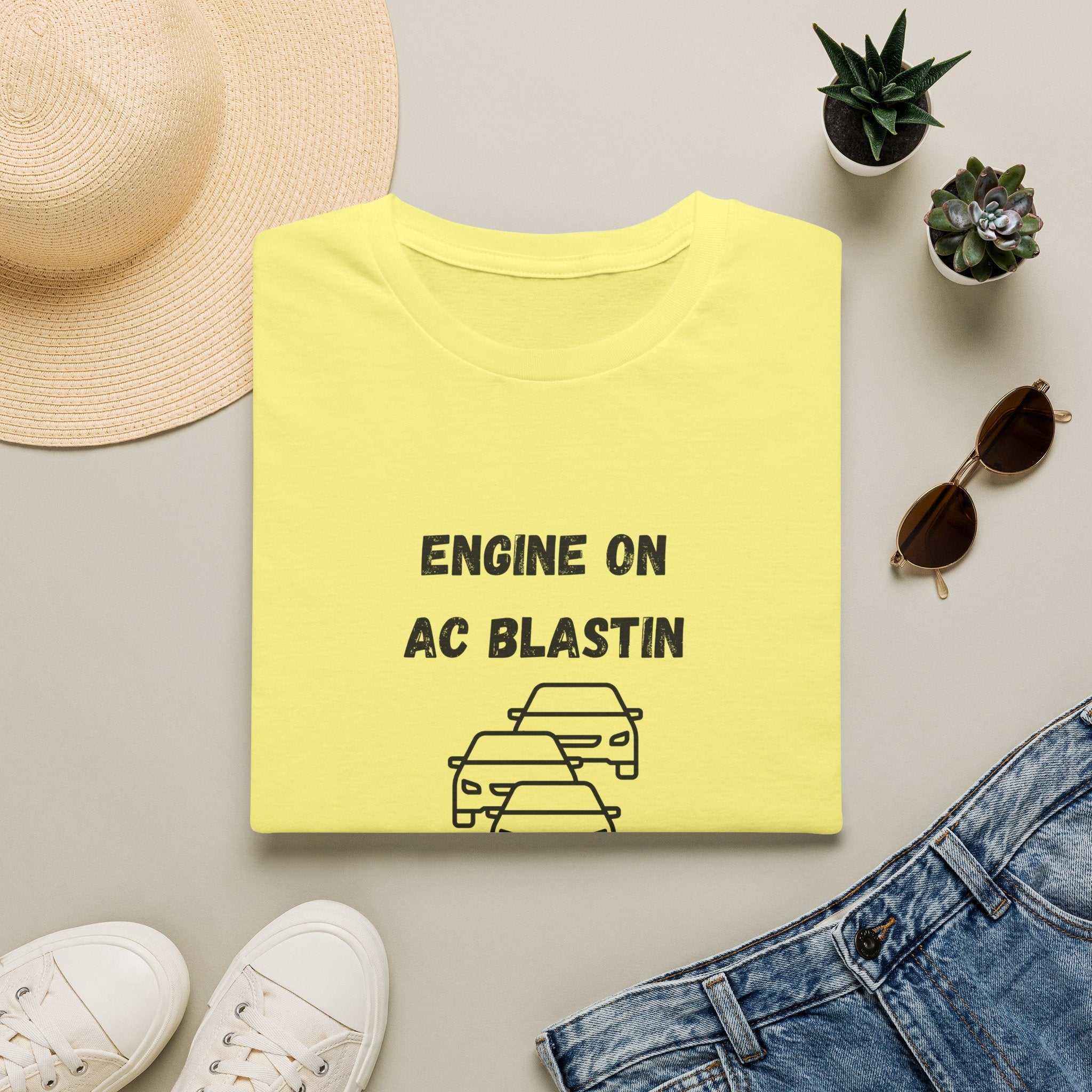 Engine On, AC Blastin, Sanity Hangin by a Thread- Car Rider Line