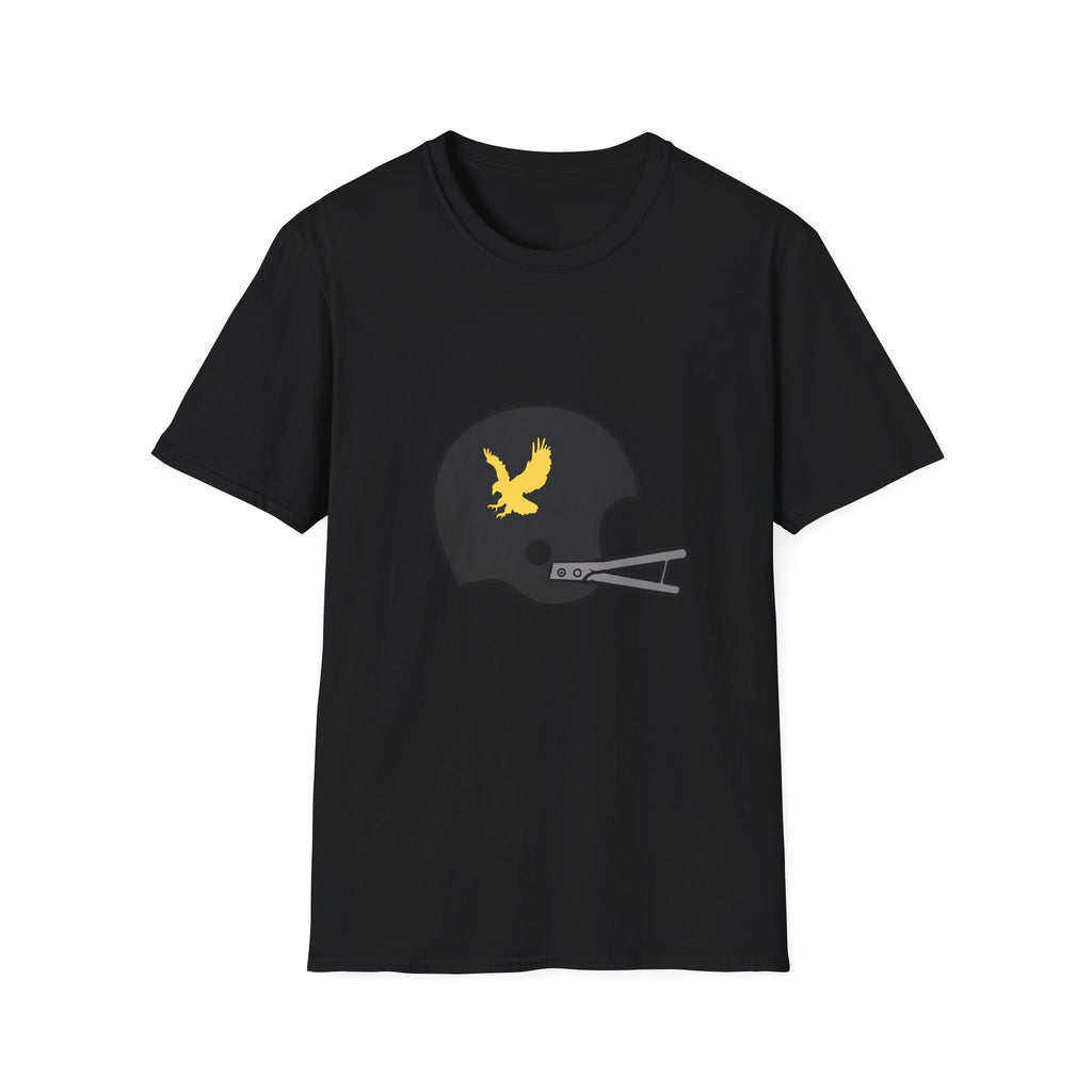 Black & Gold Vintage Helmet T-Shirt