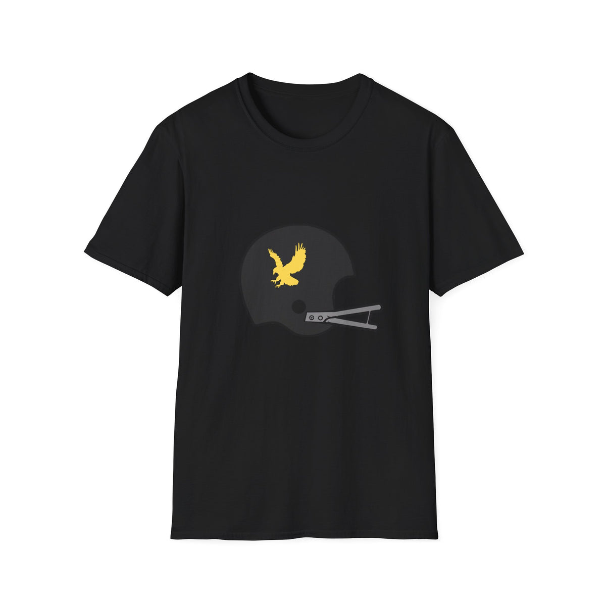Black & Gold Vintage Helmet T-Shirt