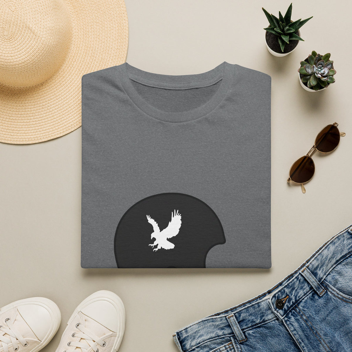 Black & Gold Vintage Helmet T-Shirt
