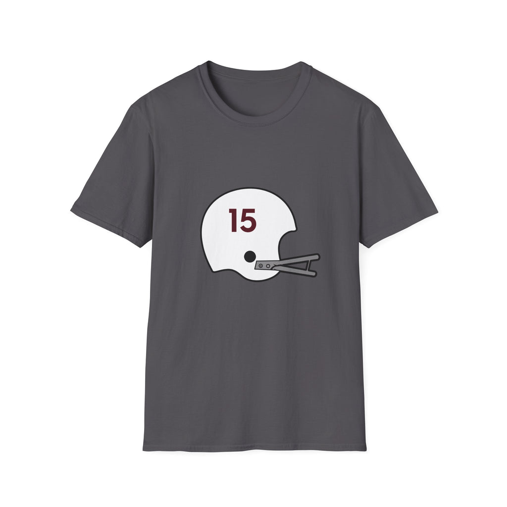 Maroon & White #15 Vintage Helmet- White