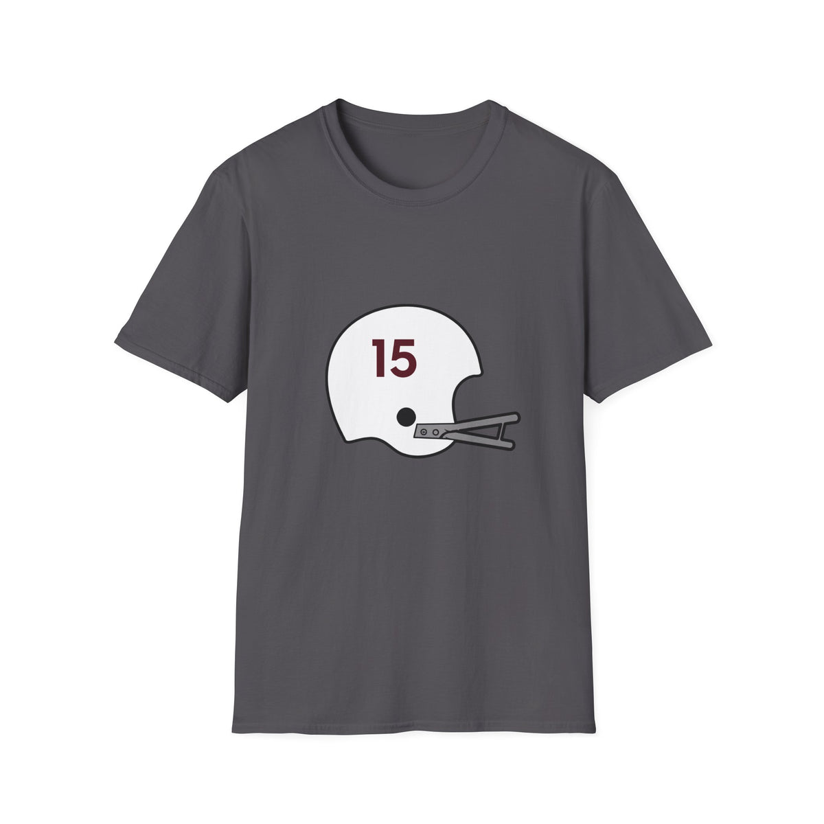 Maroon & White #15 Vintage Helmet- White