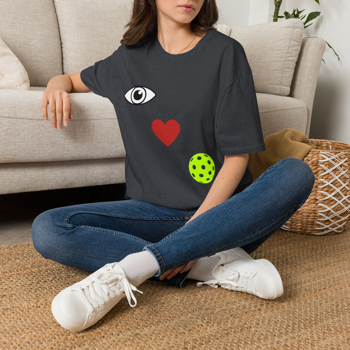 Eye Love Pickleball- Diagonal
