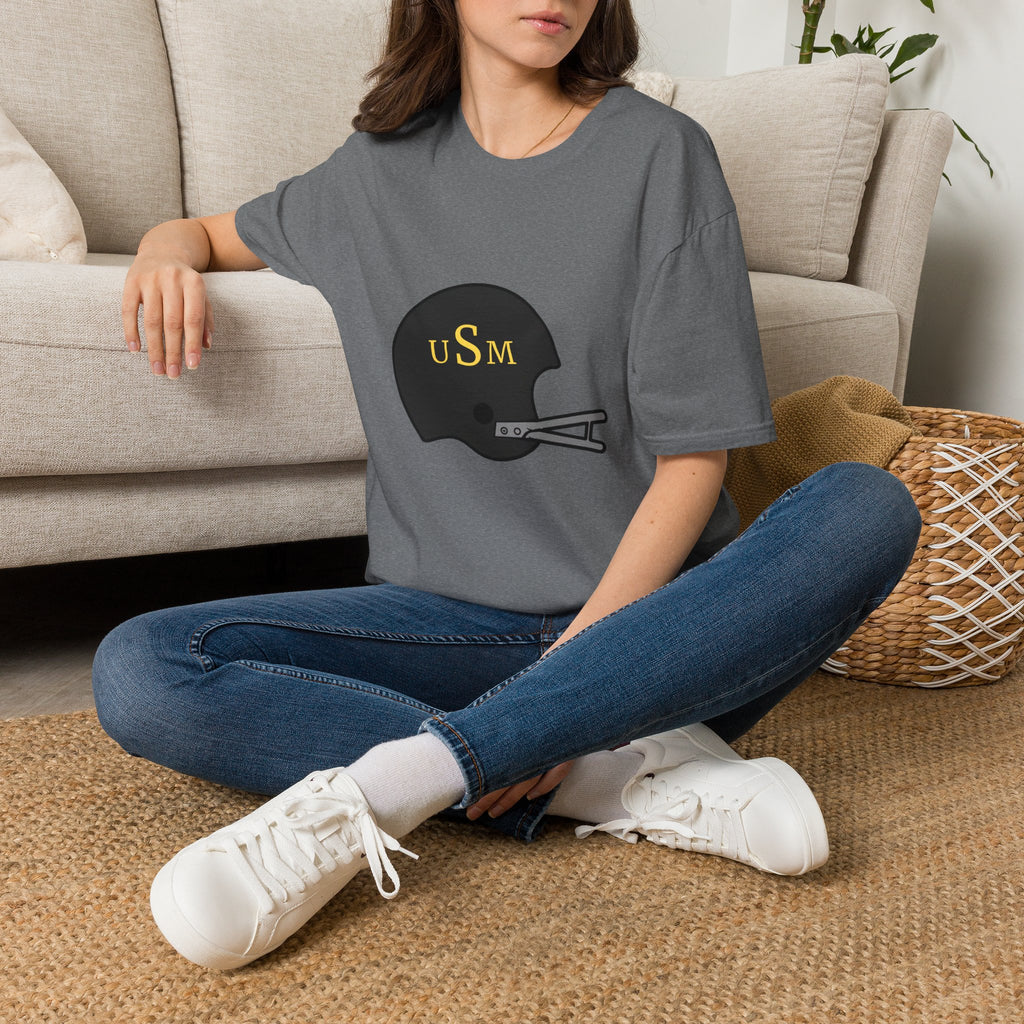 Black & Gold Vintage Helmet T-Shirt