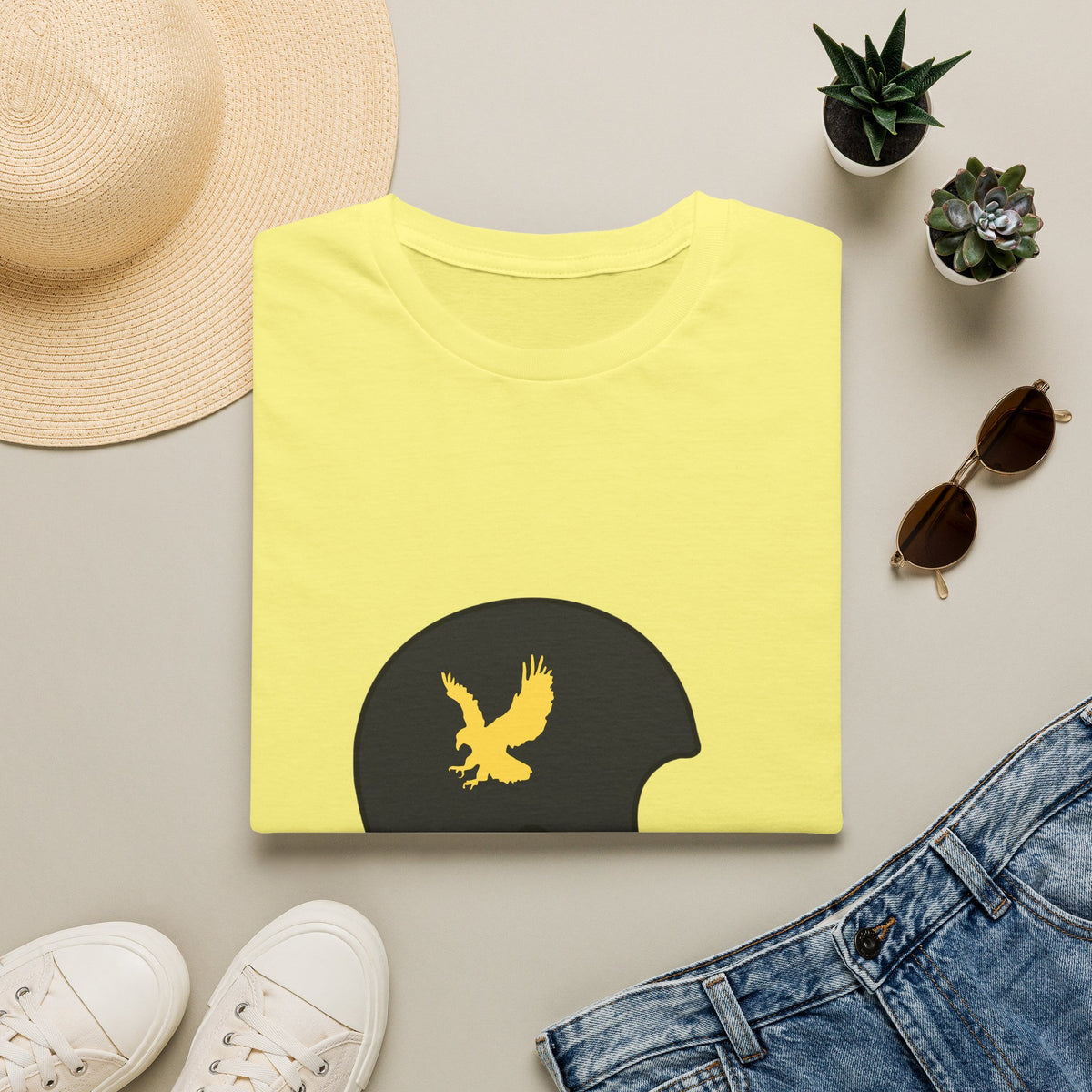 Black & Gold Vintage Helmet T-Shirt