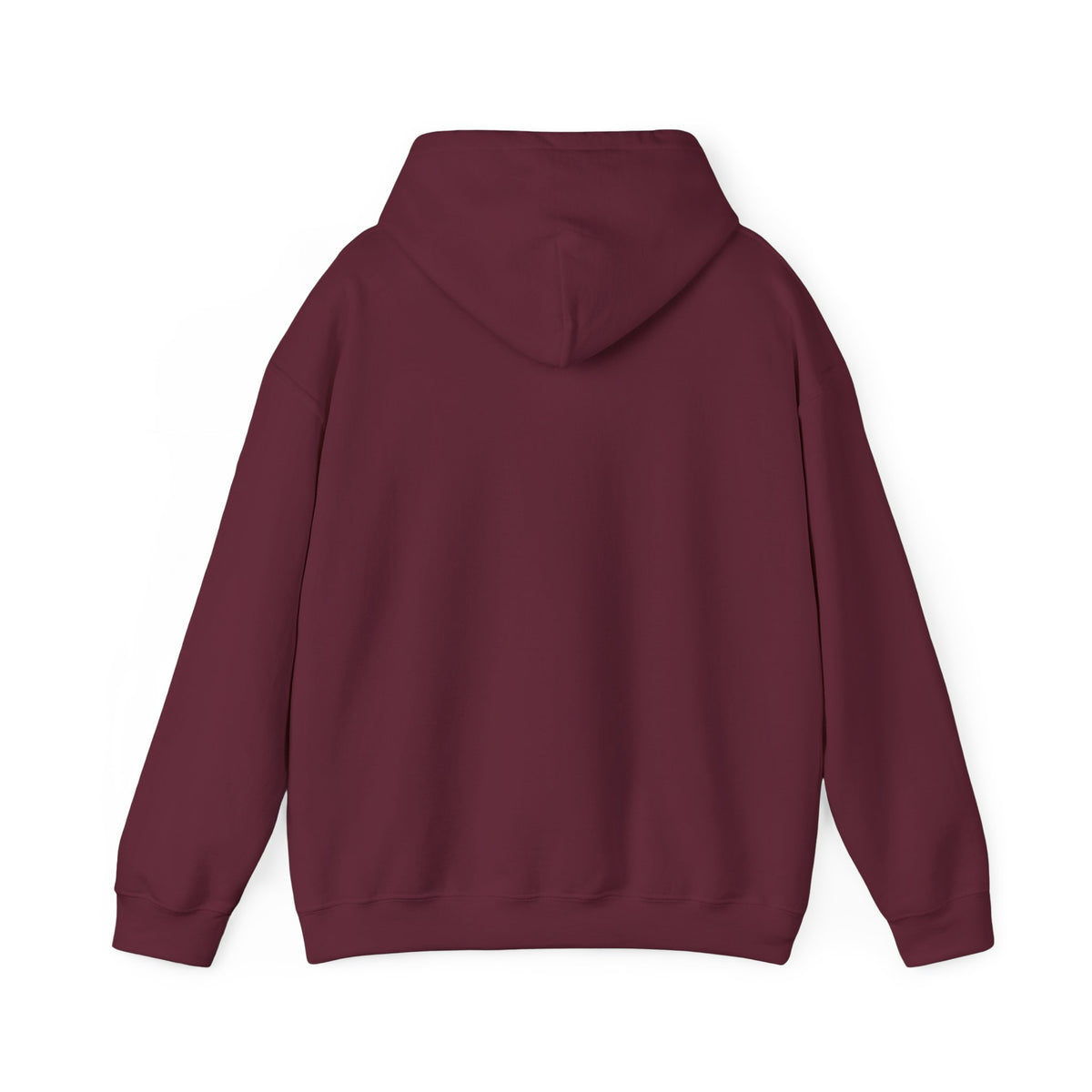 Maroon & White Football Hoodie — College Team Fan Pullover