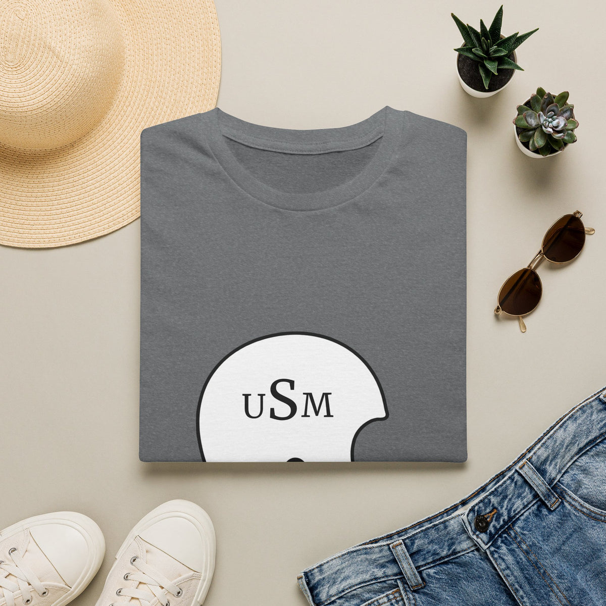 Black & Gold Vintage Helmet T-Shirt
