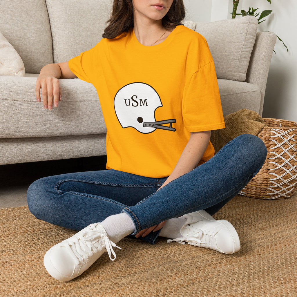 Black & Gold Vintage Helmet T-Shirt