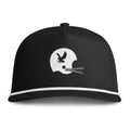 Black & Gold Sunwashed Rope Cap