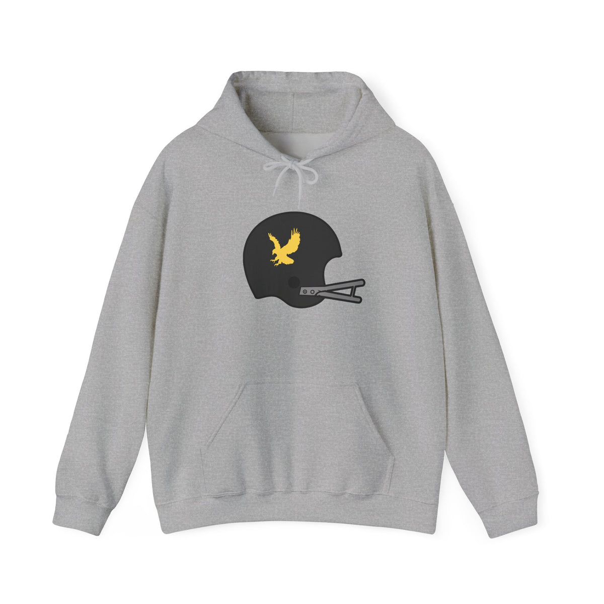 Black & Gold Football Hoodie — College Team Fan Pullover