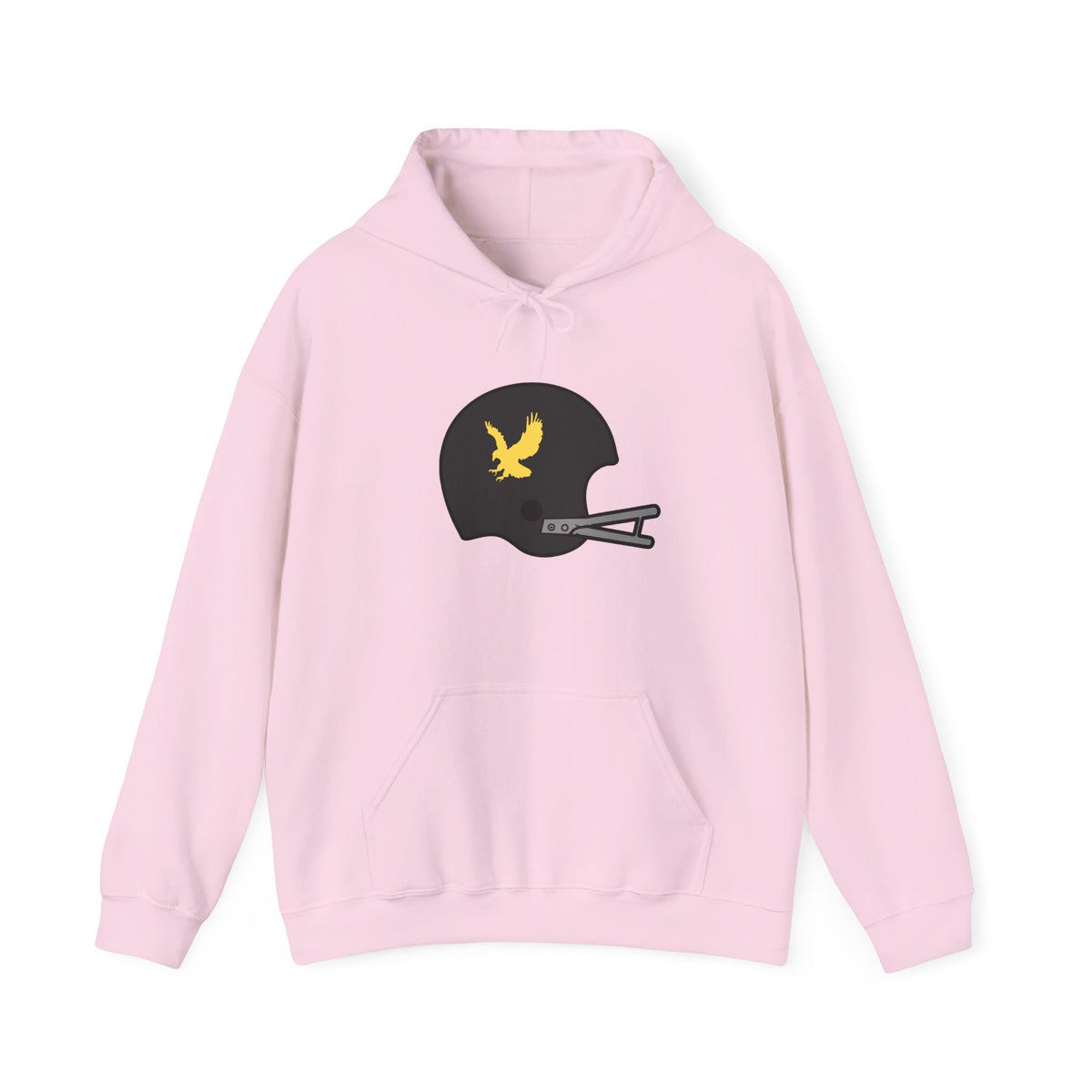 Black & Gold Football Hoodie — College Team Fan Pullover