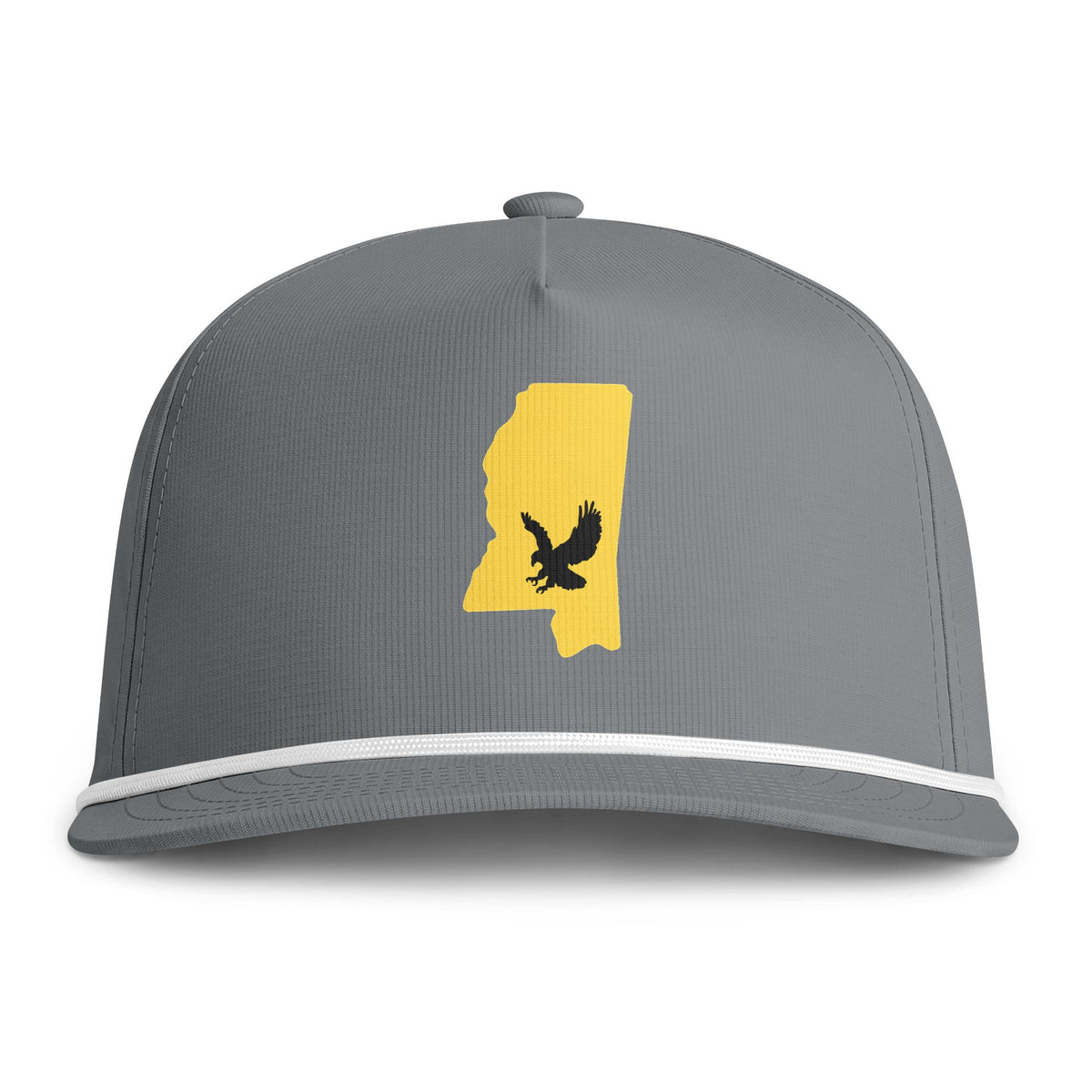Black & Gold- MS Outline- Sunwashed Rope Cap