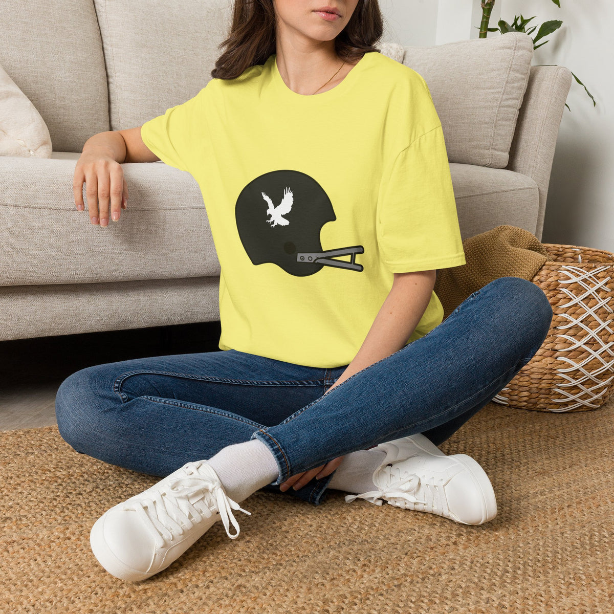 Black & Gold Vintage Helmet T-Shirt