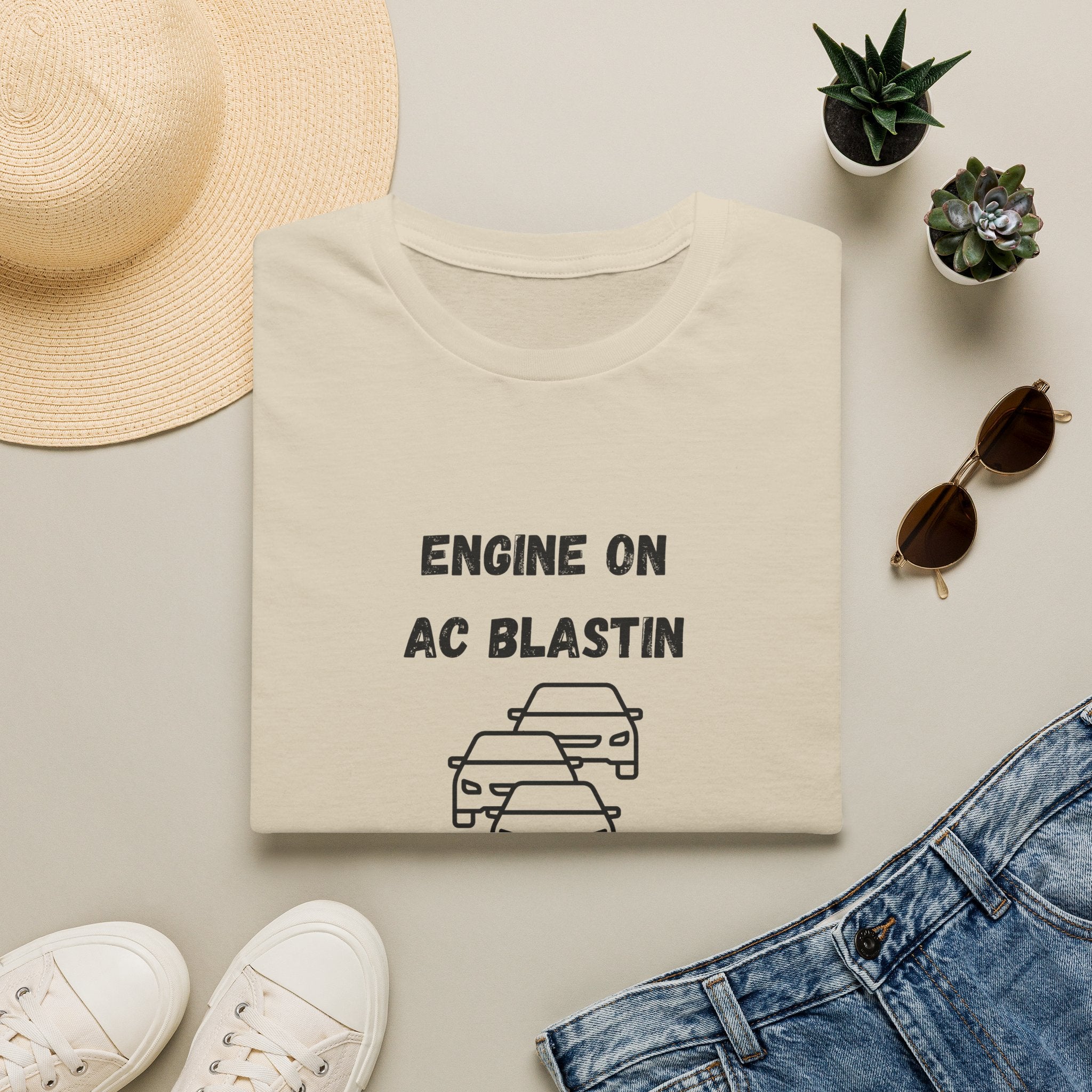Engine On, AC Blastin, Sanity Hangin by a Thread- Car Rider Line
