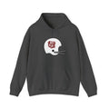 Maroon & White Football Hoodie — College Team Fan Pullover
