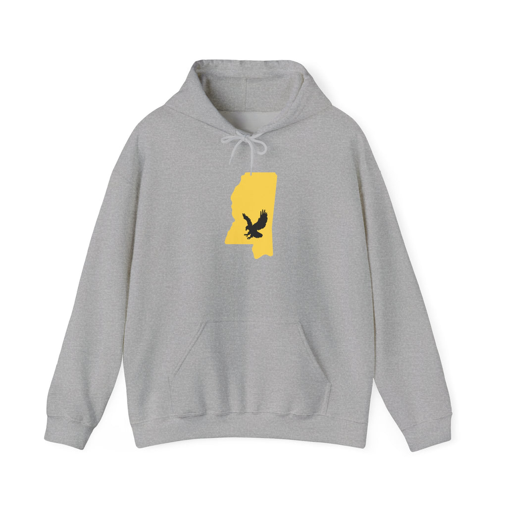 Black & Gold Football Hoodie — College Team Fan Pullover