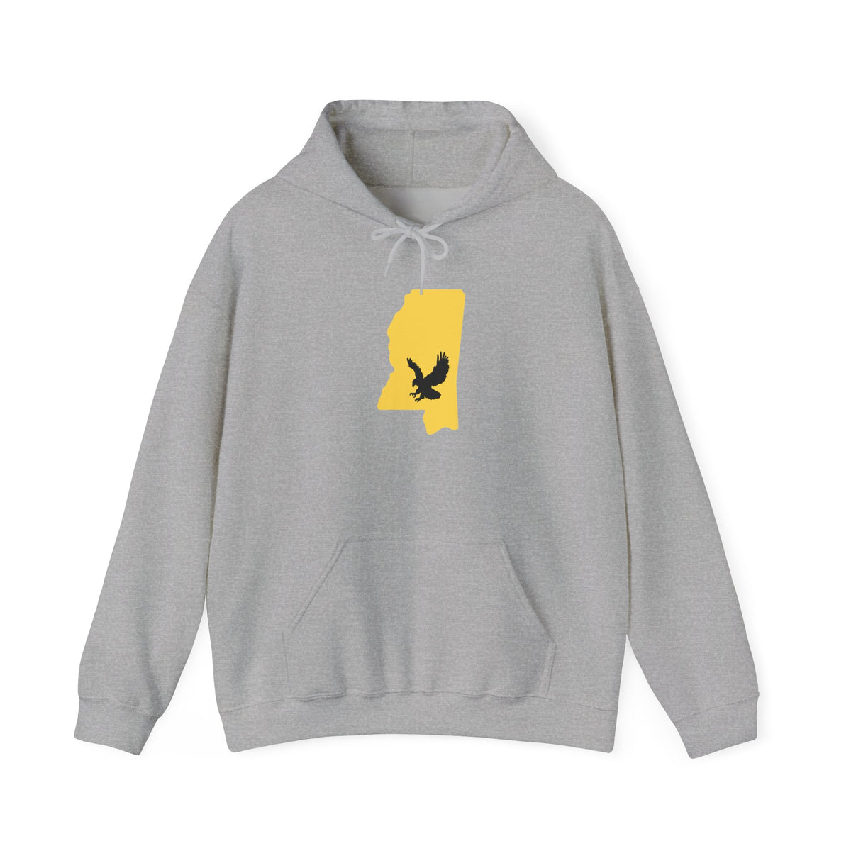 Black & Gold Football Hoodie — College Team Fan Pullover
