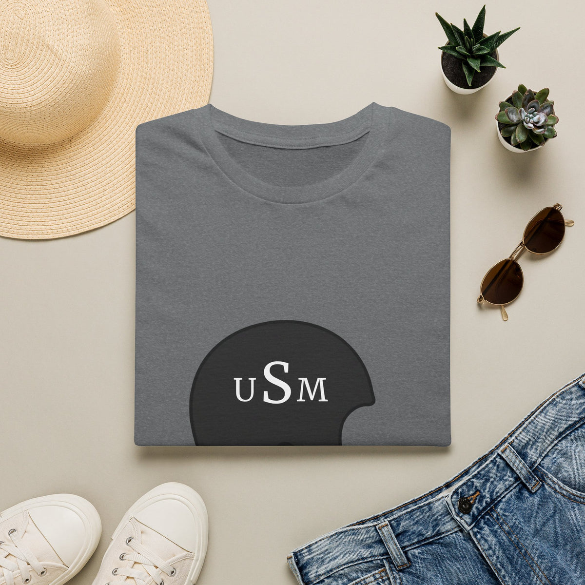 Black & Gold Vintage Helmet T-Shirt