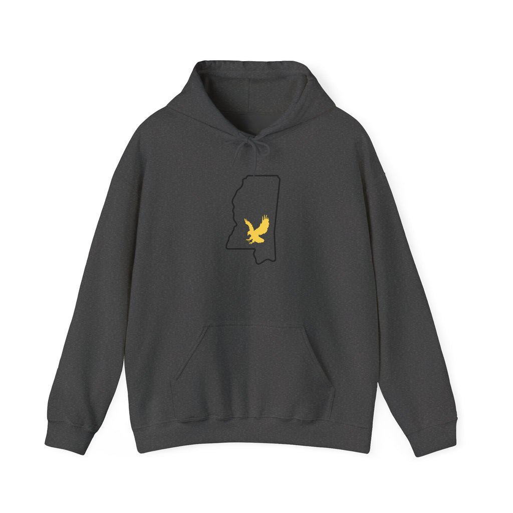 Black & Gold Football Hoodie — College Team Fan Pullover