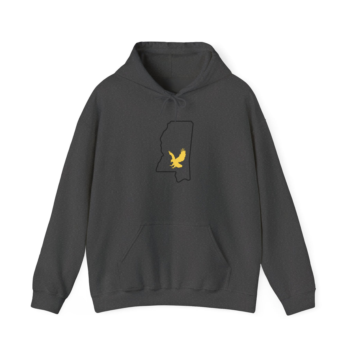 Black & Gold Football Hoodie — College Team Fan Pullover