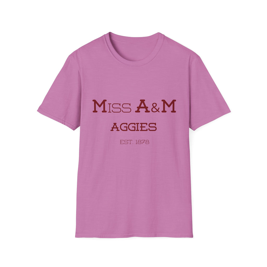 Maroon & White- Miss. A&M Aggies T-Shirt